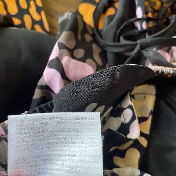 Psophia‎ Women’s Silk Blend Pull-on Elastic Waist Pants Black size 36 (US 4/6) - Picture 7 of 9